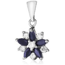 燃情之焰 925銀鍍白金天然藍(lán)寶石吊墜 lbsdz005 的藝術(shù)與魅力